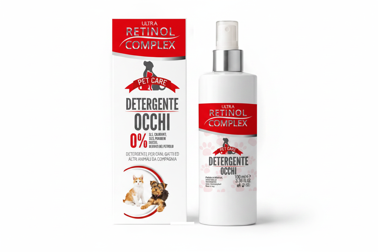 LIMPIADOR DE OJOS PARA MASCOTAS 100ML – RETINOL COMPLEX