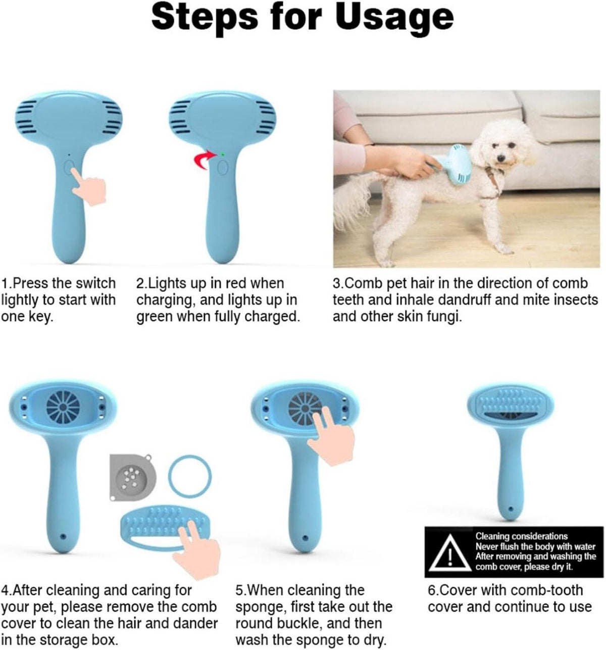 FurClean Pro™
— Cepillo Eléctrico Quitapelos para Mascotas