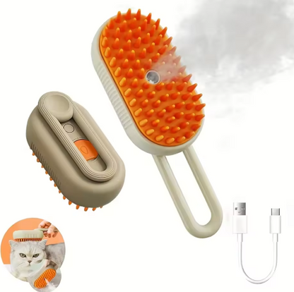 Cepillo Vapor Para Mascotas Pack 2 Piezas